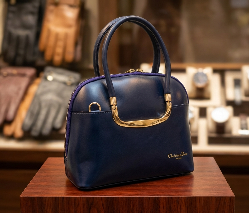 Emerald Dome Top-Handle Bag — Deep Forest Green
