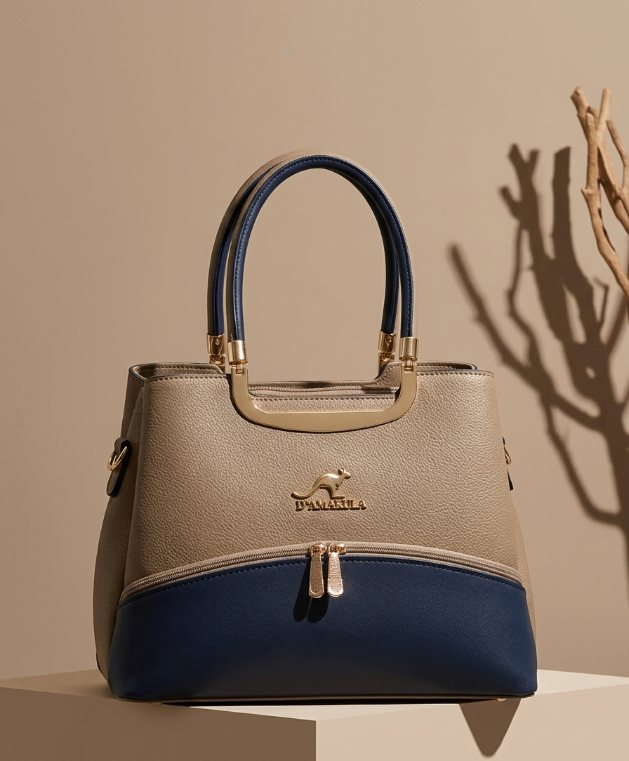 D'Amanila Two-Tone Tote