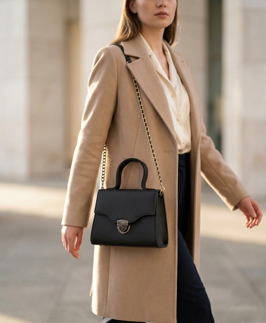 Onyx Mini Structured Top-Handle Bag